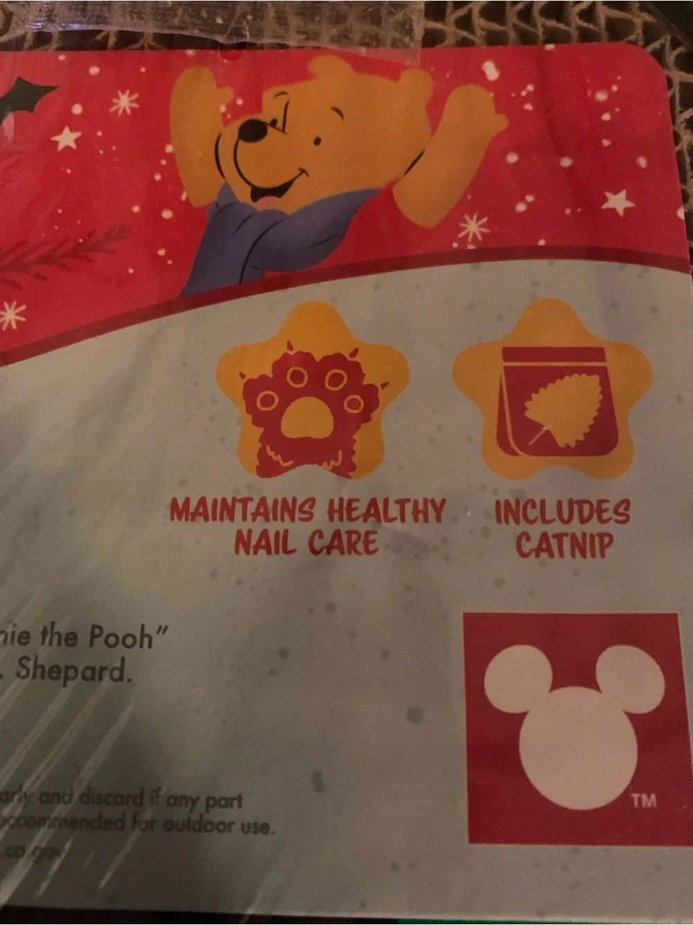 Disney Winnie the Pooh Green Christmas Tree Cat Scratcher
